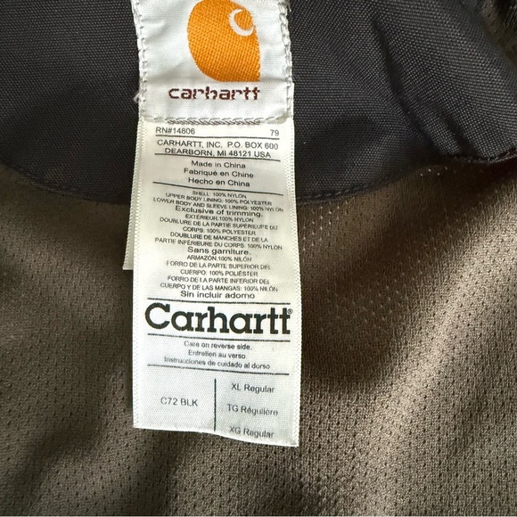 Carhartt Black Weather-Resistant Minimalist Design - Picture 14 of 16